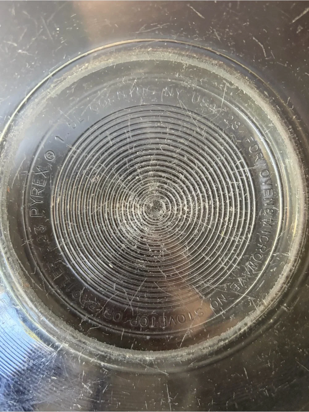 Pyrex vintage clear